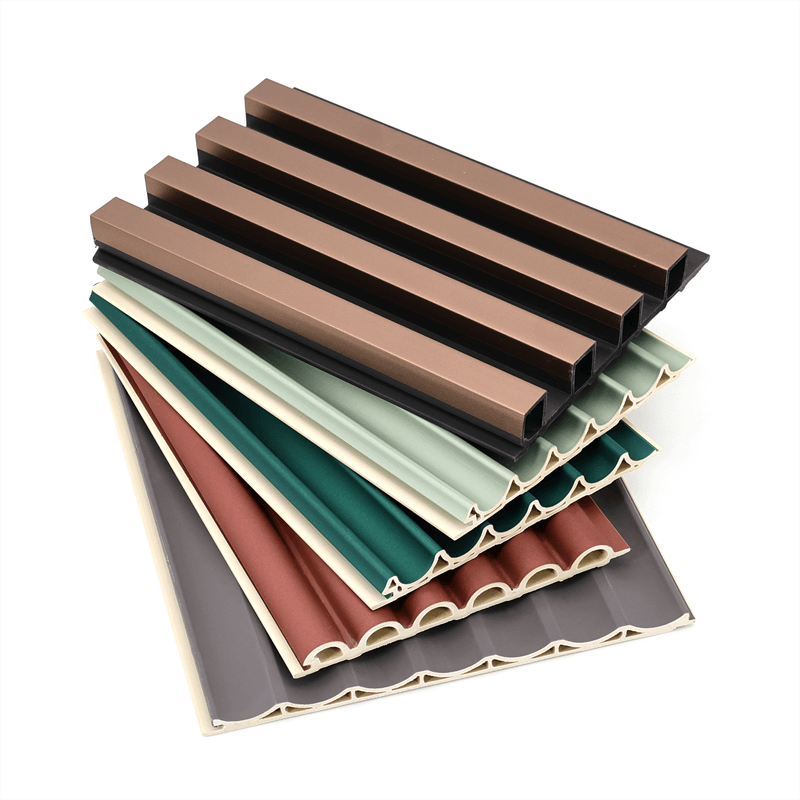 WPC wall panels view